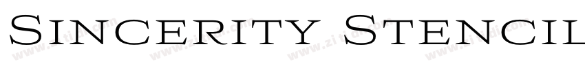 Sincerity Stencil Re字体转换